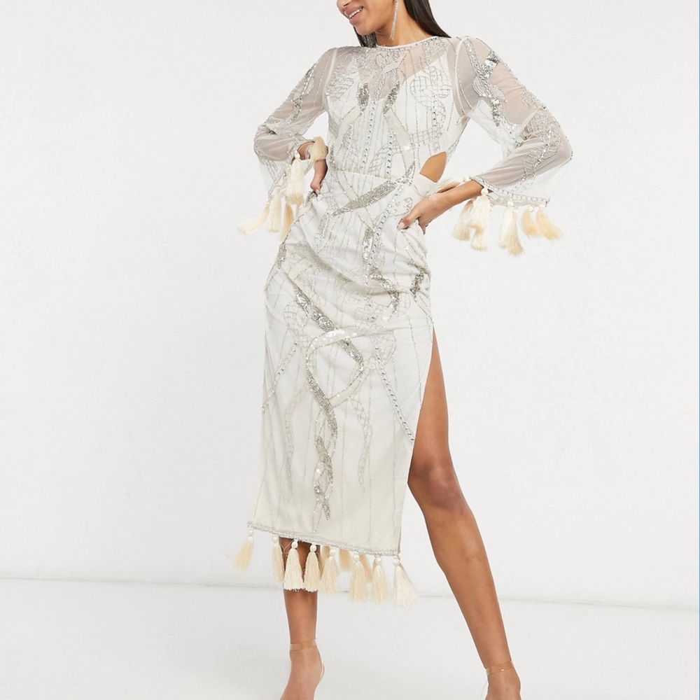 ASOS brand, size 10, sequin embellished gown